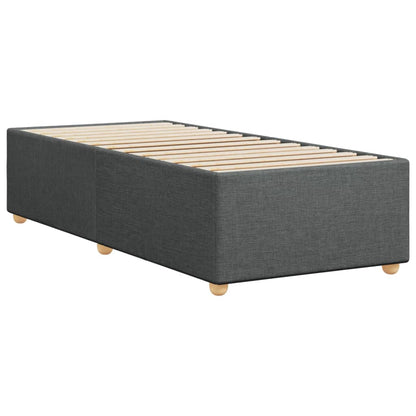 Bedframe stof donkergrijs 80x200 cm
