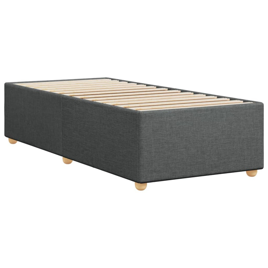 Bedframe stof donkergrijs 80x200 cm