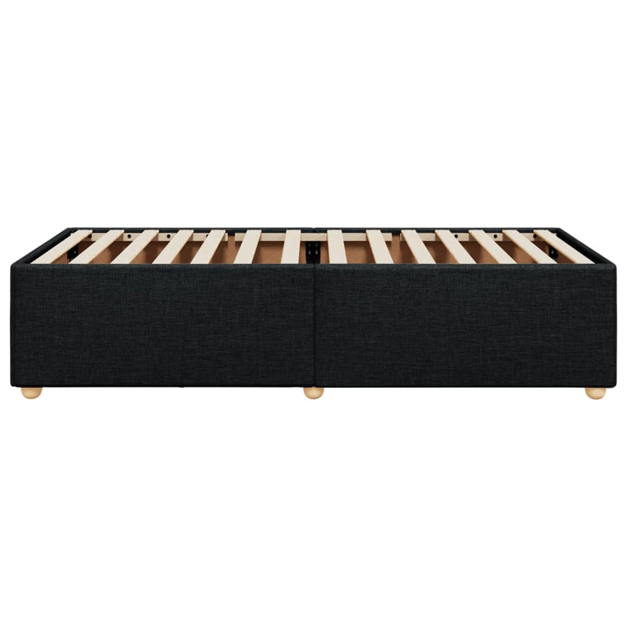 Bedframe stof zwart 80x200 cm