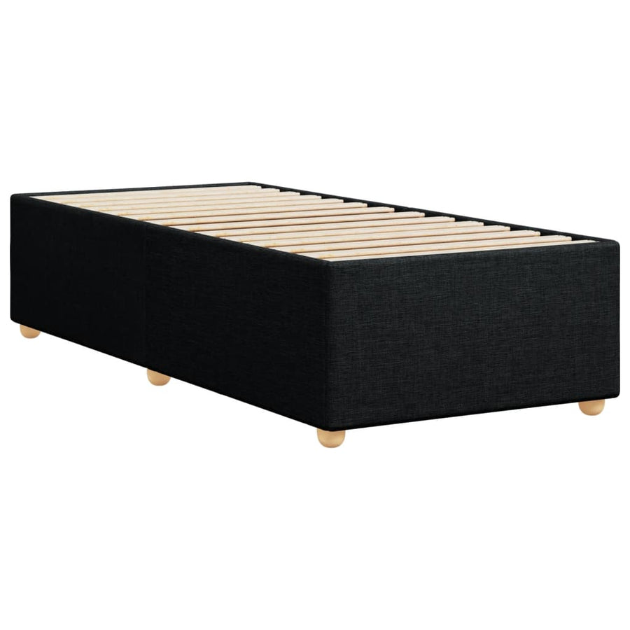 Bedframe stof zwart 80x200 cm