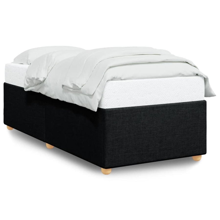 Bedframe stof zwart 80x200 cm