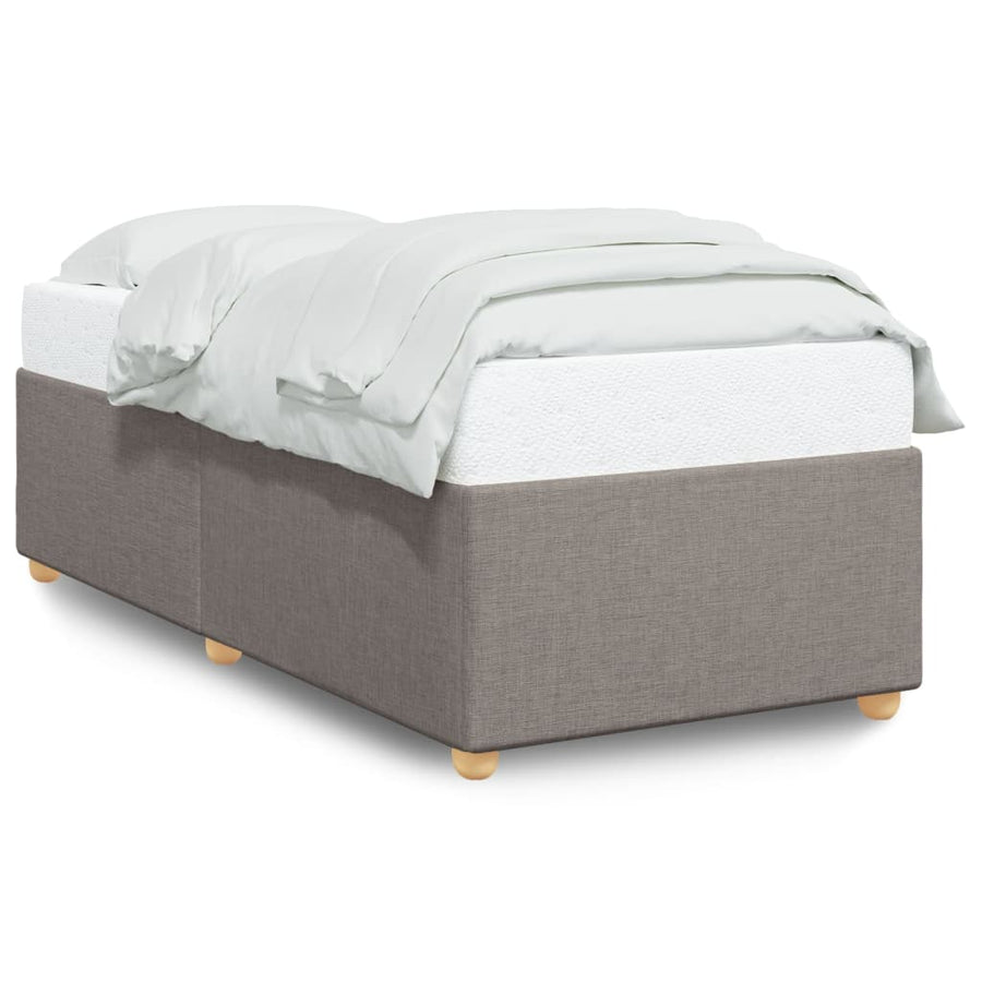 Bedframe Zonder Matras Stof 80 x 200 cm Taupe