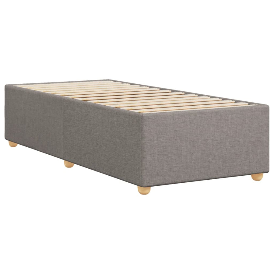 Bedframe Zonder Matras Stof 80 x 200 cm Taupe