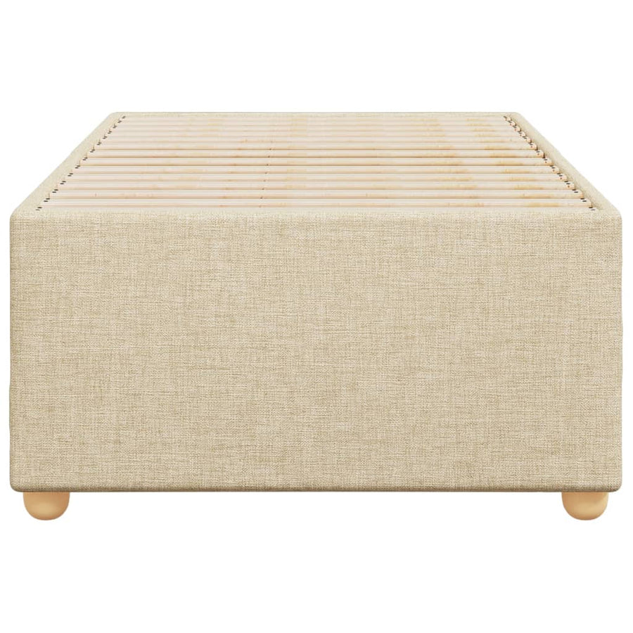 Bedframe stof crème 80x200 cm