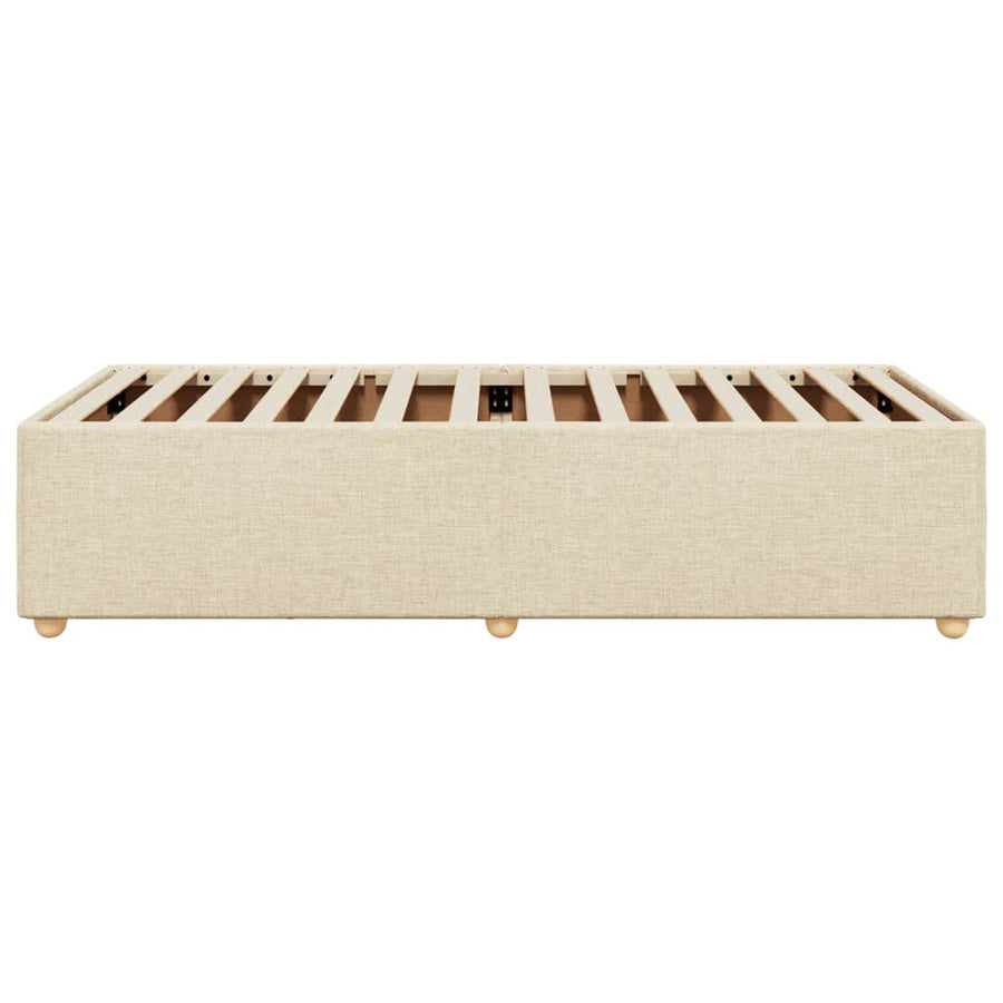 Bedframe stof crème 80x200 cm