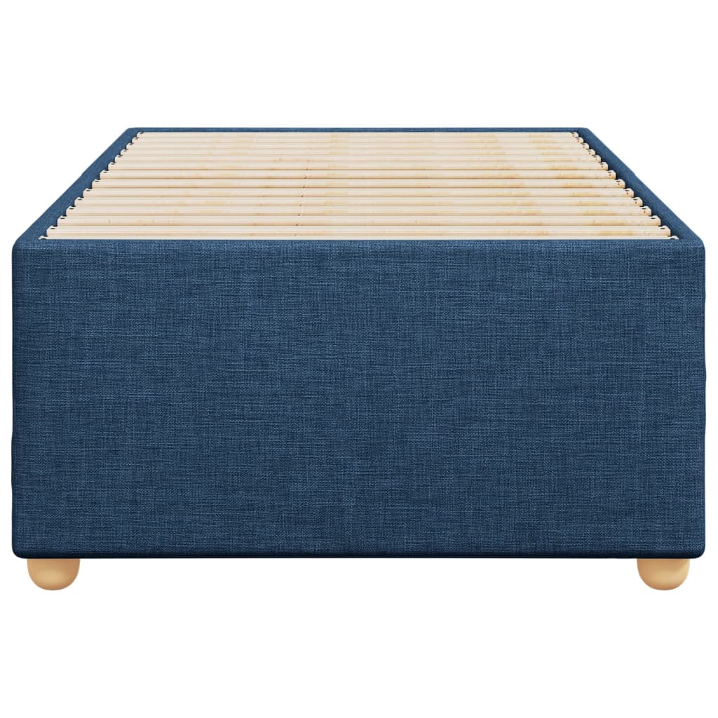 Bedframe stof blauw 80x200 cm