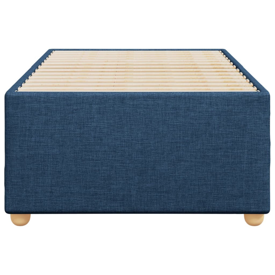 Bedframe stof blauw 80x200 cm