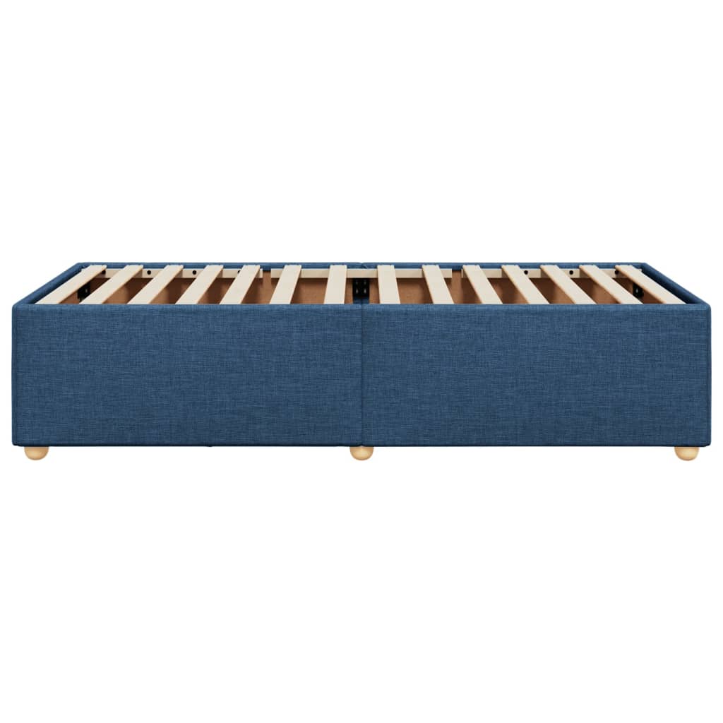 Bedframe stof blauw 80x200 cm