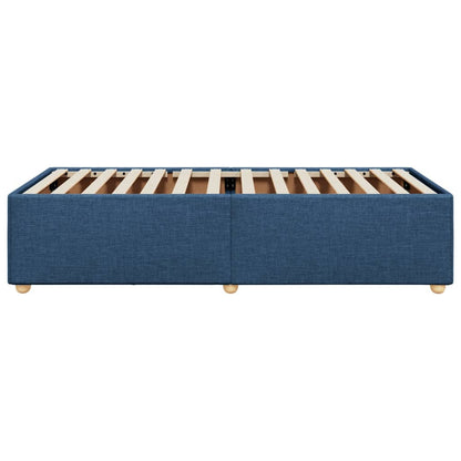 Bedframe stof blauw 80x200 cm