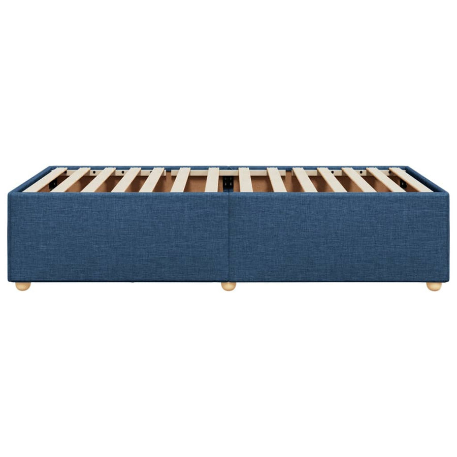 Bedframe stof blauw 80x200 cm