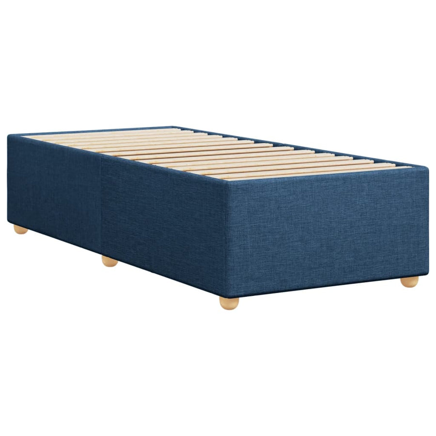 Bedframe stof blauw 80x200 cm