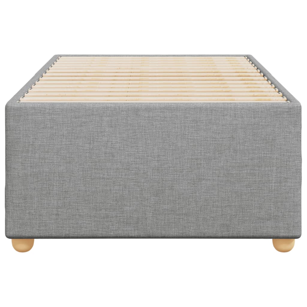 Bedframe stof lichtgrijs 90x190 cm
