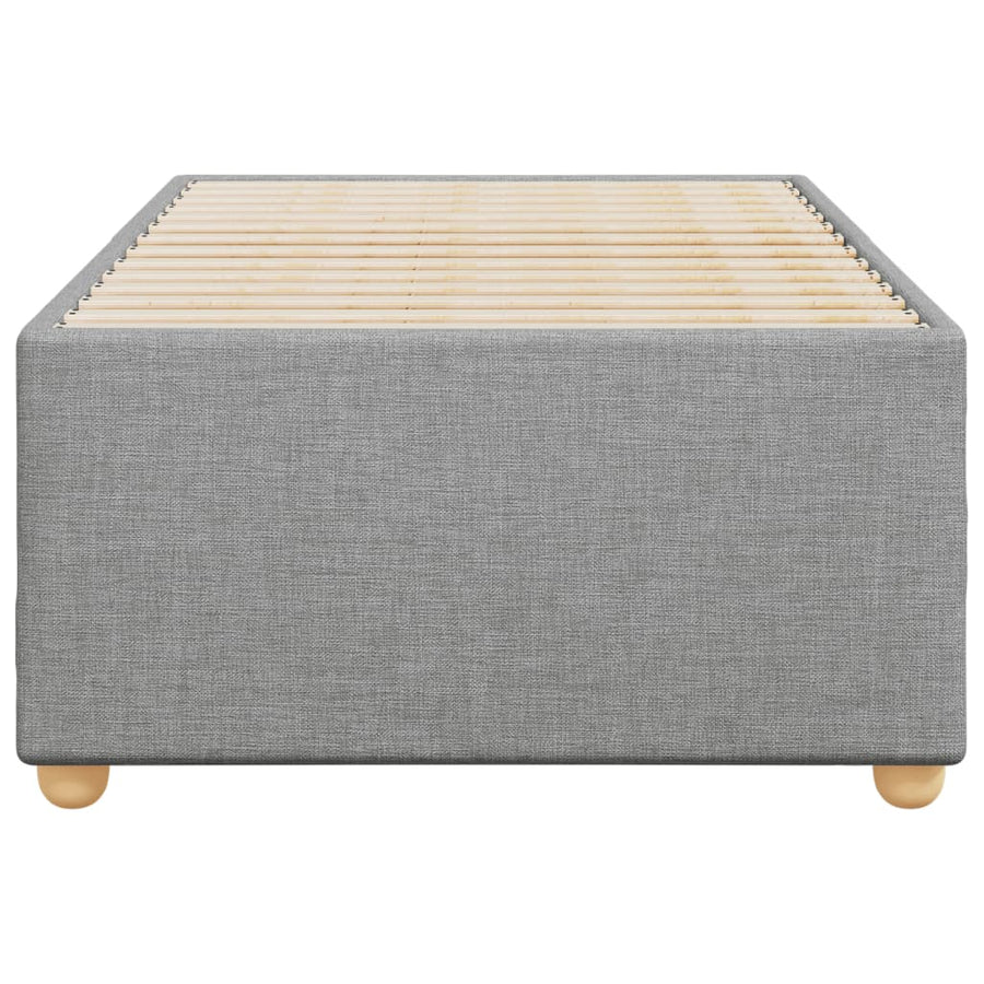 Bedframe stof lichtgrijs 90x190 cm
