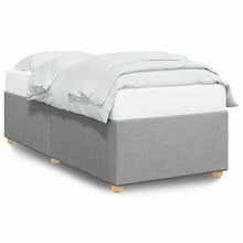 Bedframe stof lichtgrijs 90x190 cm