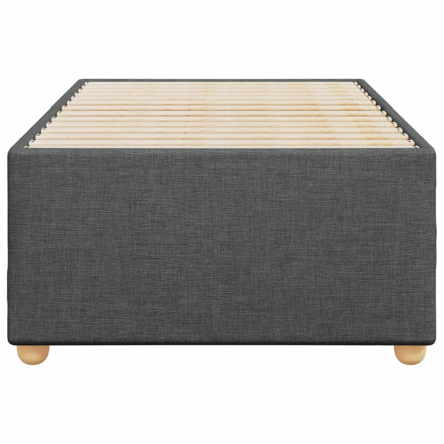 Bedframe stof donkergrijs 90x190 cm