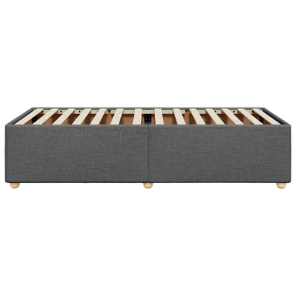Bedframe stof donkergrijs 90x190 cm