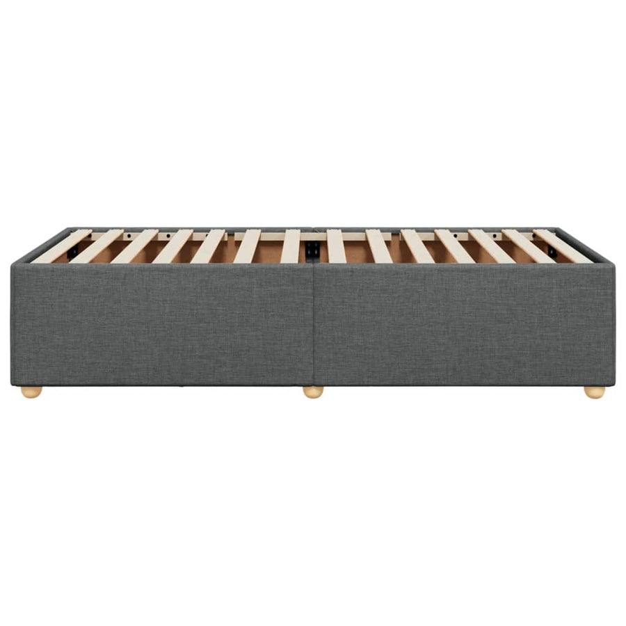 Bedframe stof donkergrijs 90x190 cm