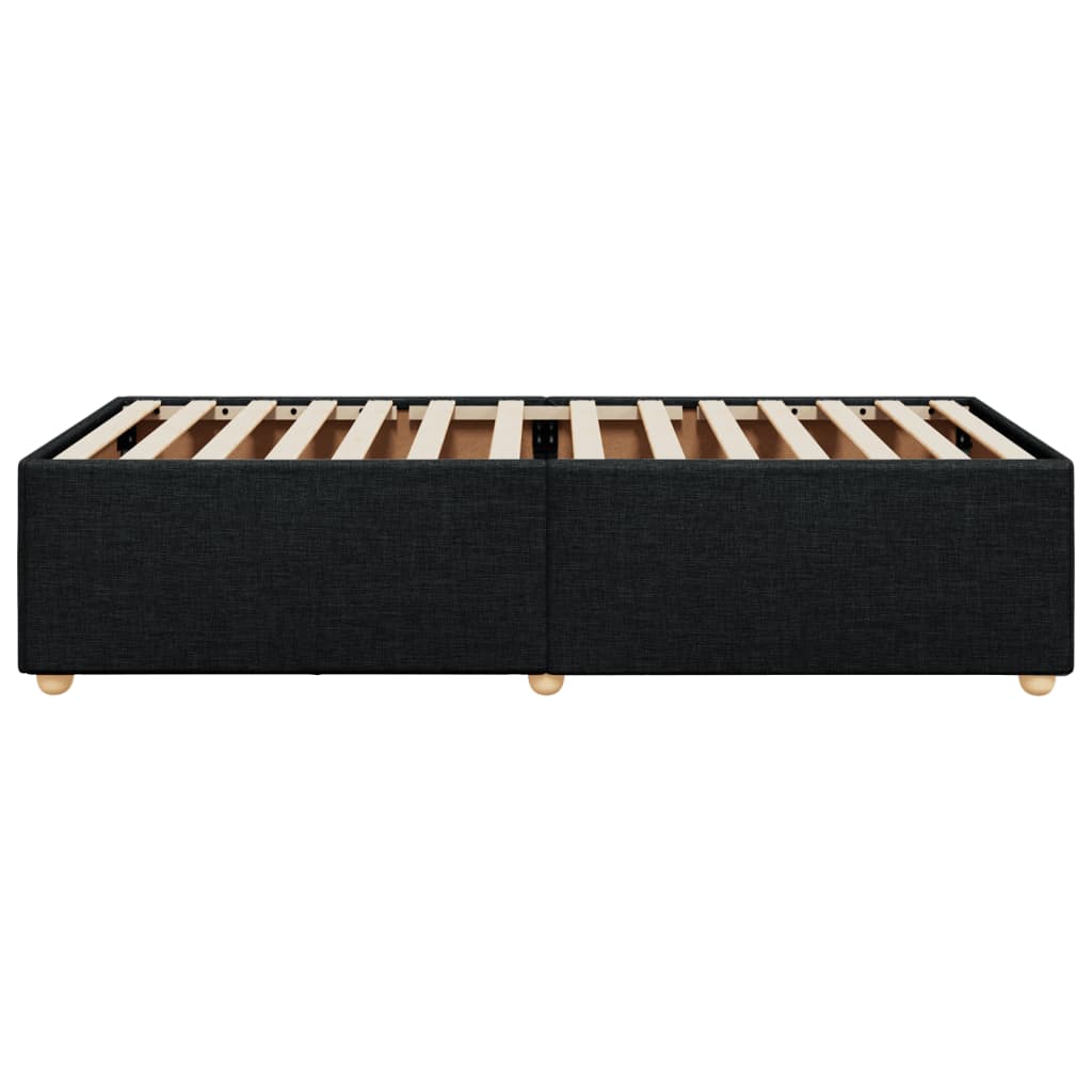 Bedframe stof zwart 90x190 cm