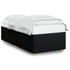 Bedframe 90x190 cm stof zwart