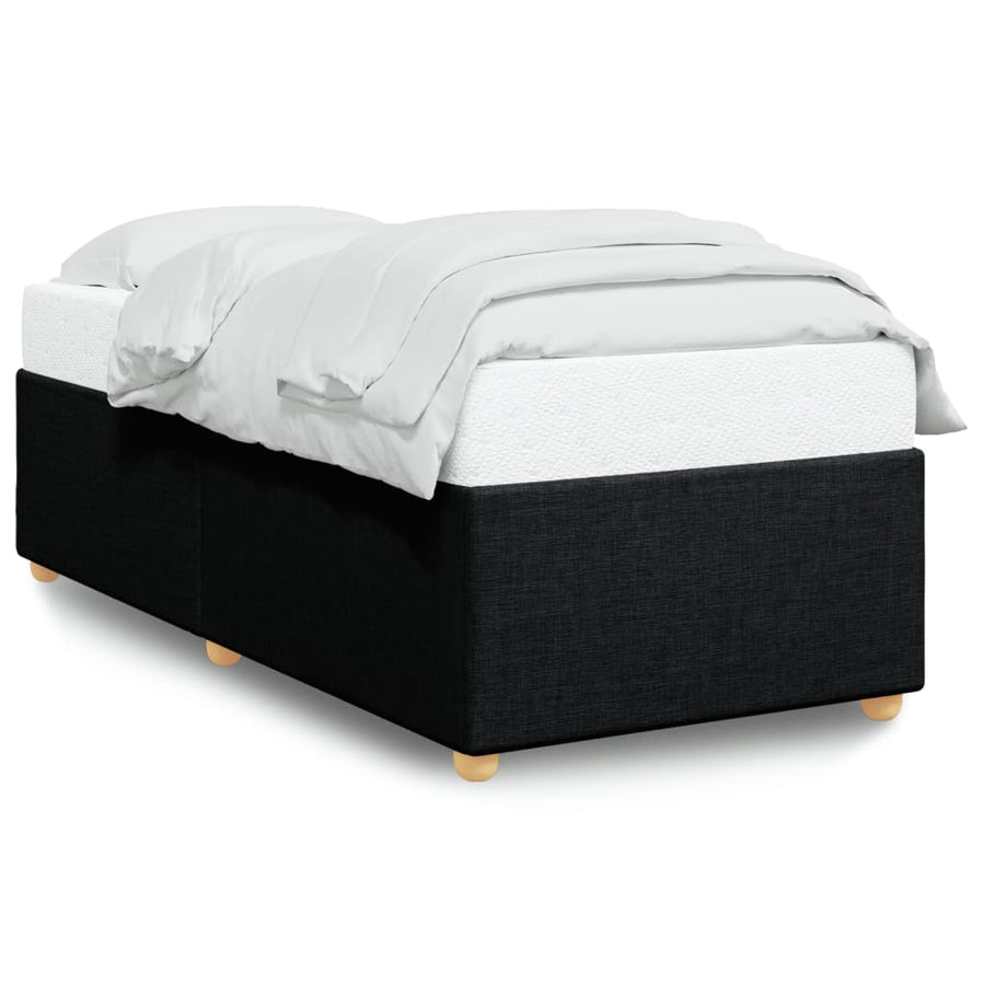 Bedframe stof zwart 90x190 cm