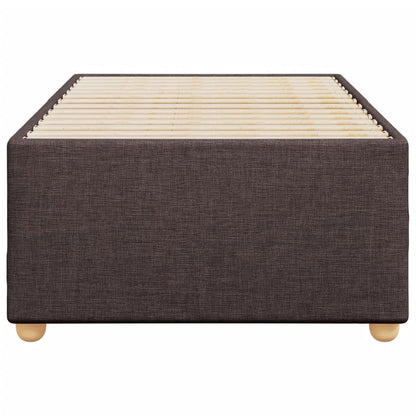Bedframe stof donkerbruin 90x190 cm