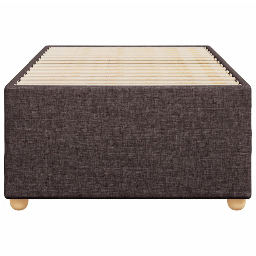 Bedframe stof donkerbruin 90x190 cm