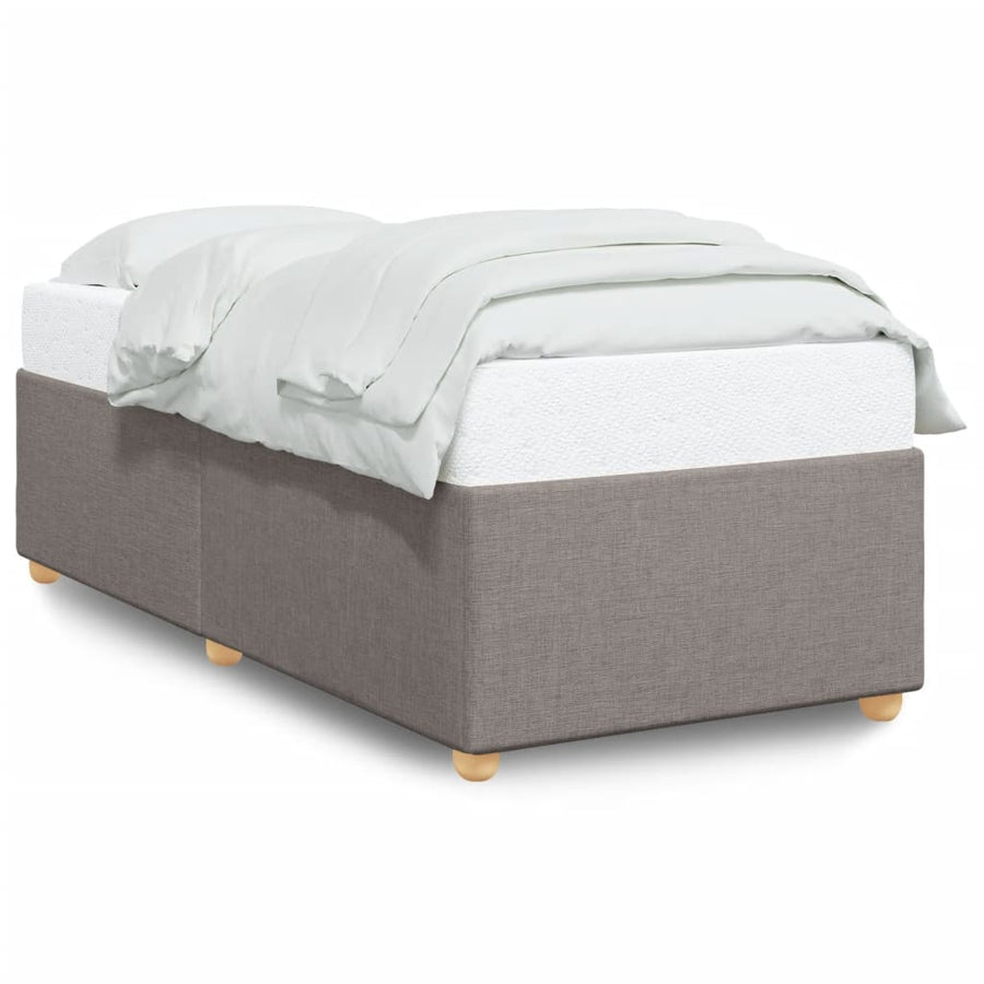 Bedframe stof taupe 90x190 cm