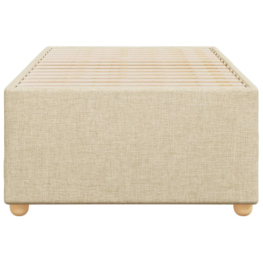 Bedframe stof crèmekleurig 90x190 cm