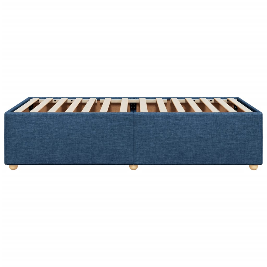 Bedframe stof blauw 90x190 cm