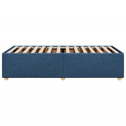 Bedframe stof blauw 90x190 cm