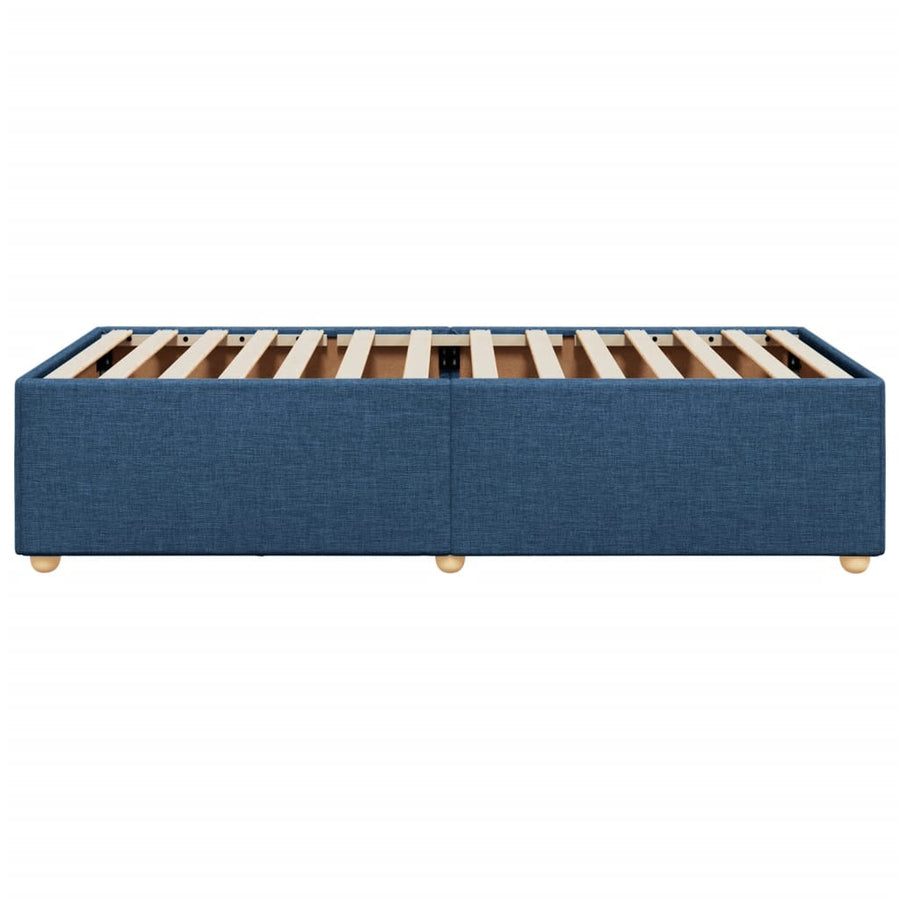 Bedframe stof blauw 90x190 cm
