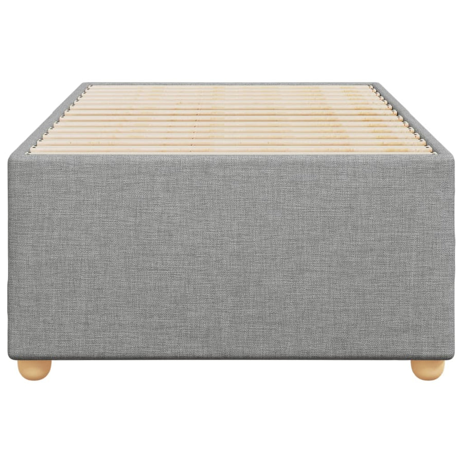 Bedframe stof lichtgrijs 90x200 cm