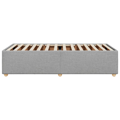 Bedframe stof lichtgrijs 90x200 cm