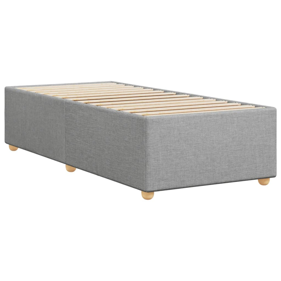 Bedframe stof lichtgrijs 90x200 cm