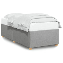 Bedframe stof lichtgrijs 90x200 cm