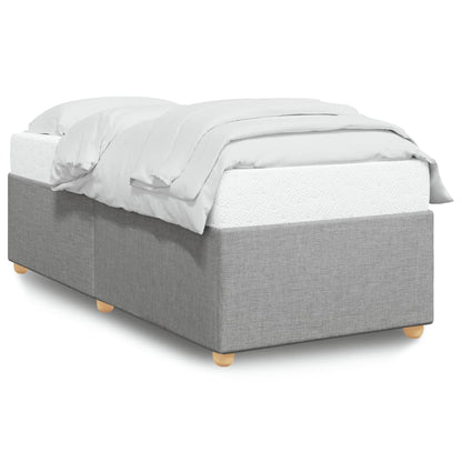 Bedframe stof lichtgrijs 90x200 cm