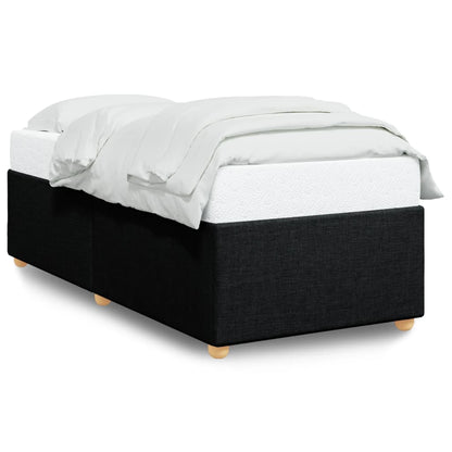 Bedframe stof zwart 90x200 cm