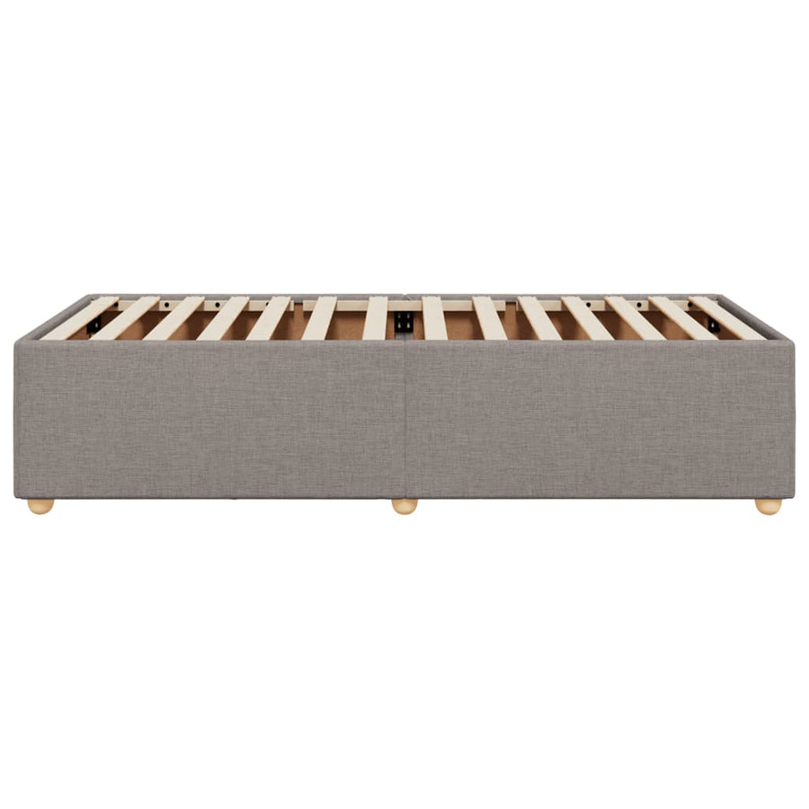 Bedframe stof taupe 90x200 cm