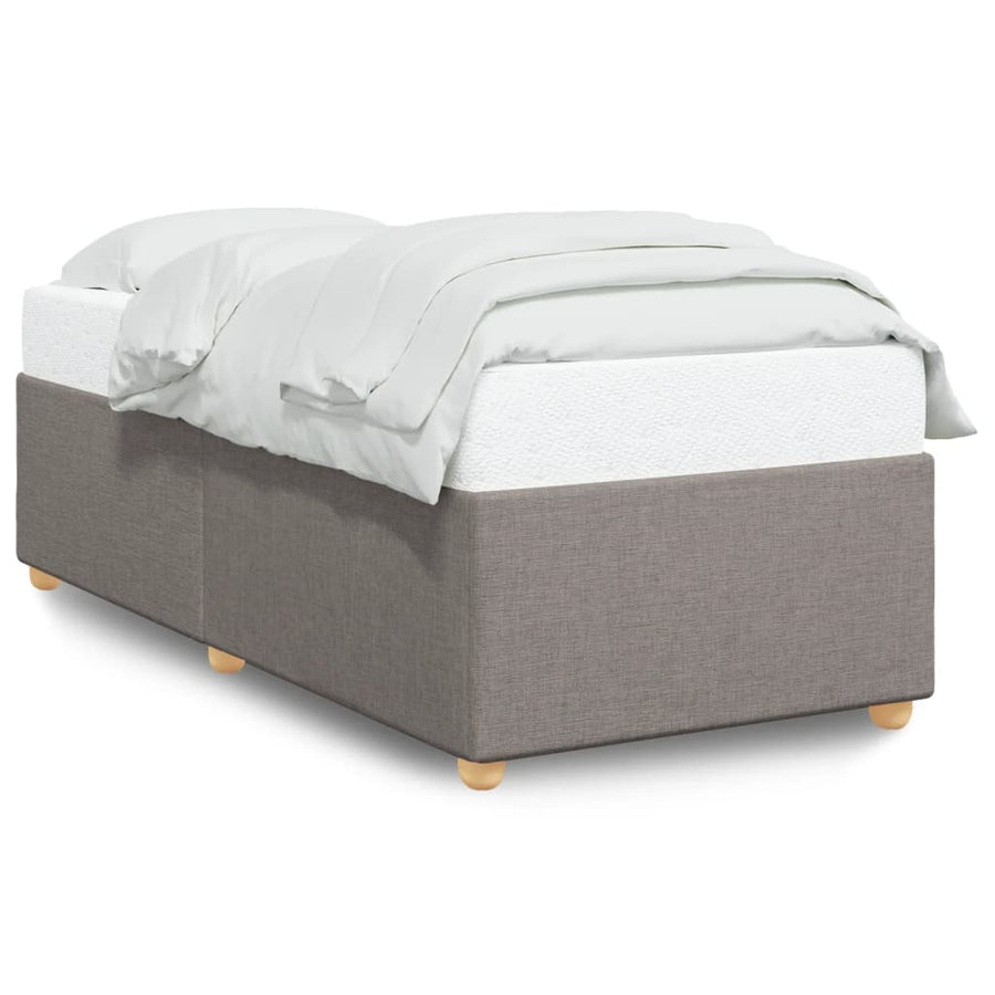 Bedframe stof taupe 90x200 cm