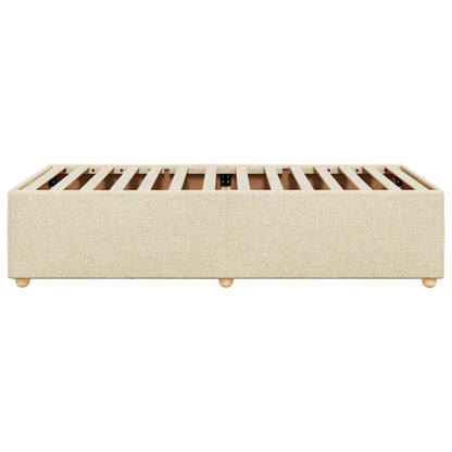 Bedframe stof crèmekleurig 90x200 cm