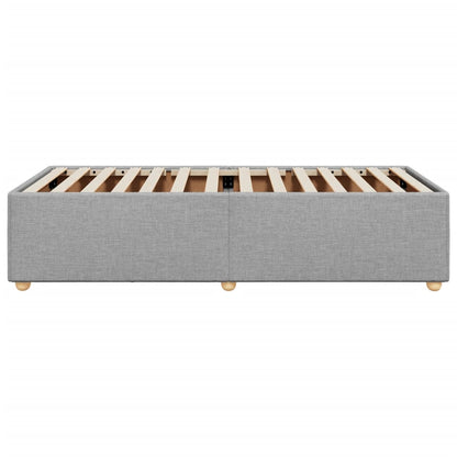 Bedframe stof lichtgrijs 100x200 cm