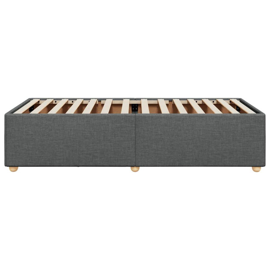 Bedframe stof donkergrijs 100x200 cm