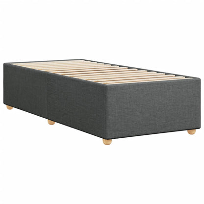 Bedframe stof donkergrijs 100x200 cm