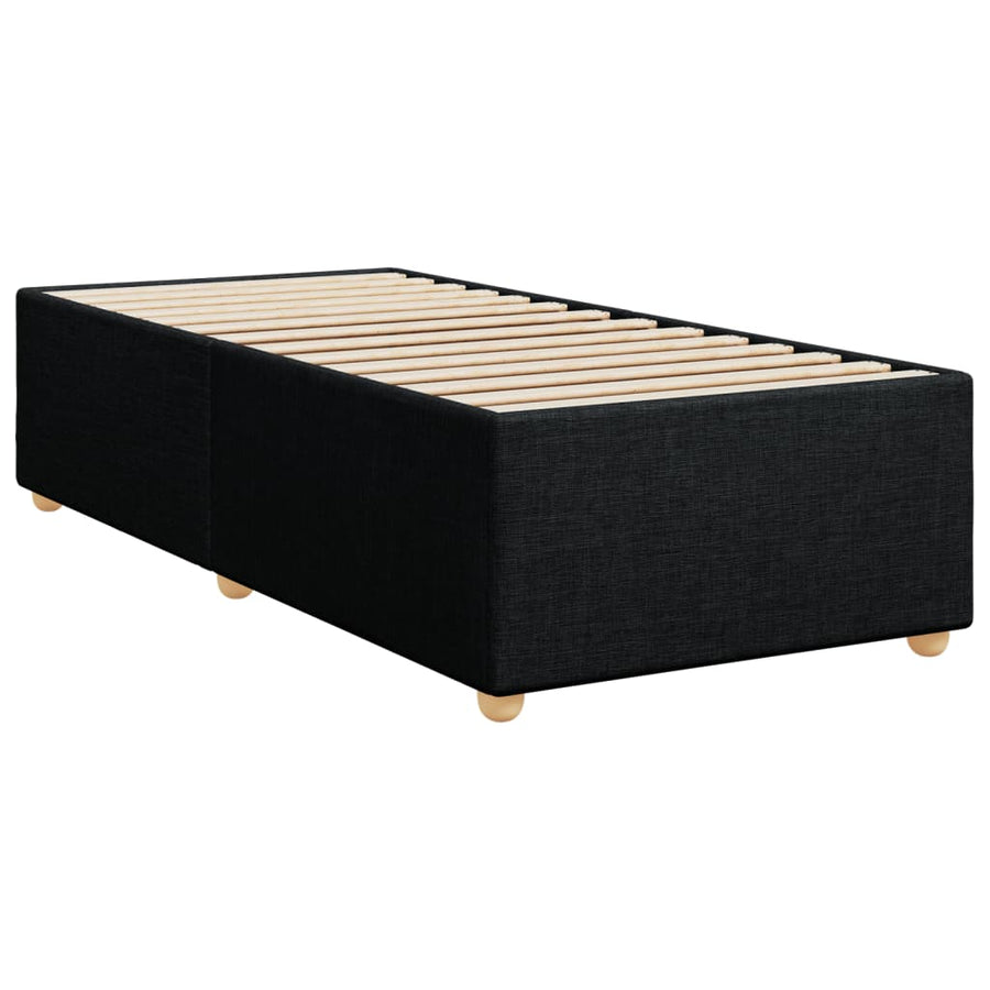 Bedframe stof zwart 100x200 cm