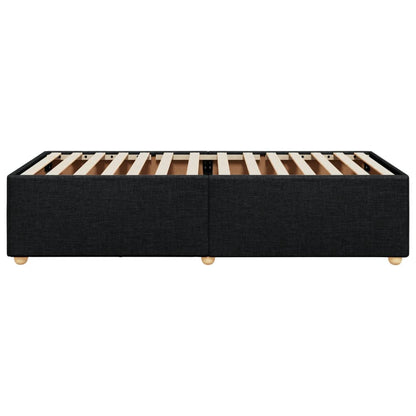 Bedframe stof zwart 100x200 cm