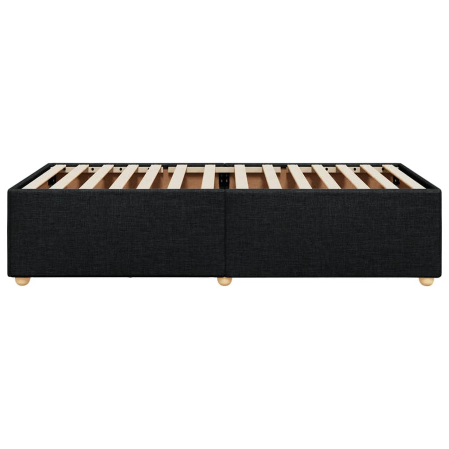 Bedframe stof zwart 100x200 cm