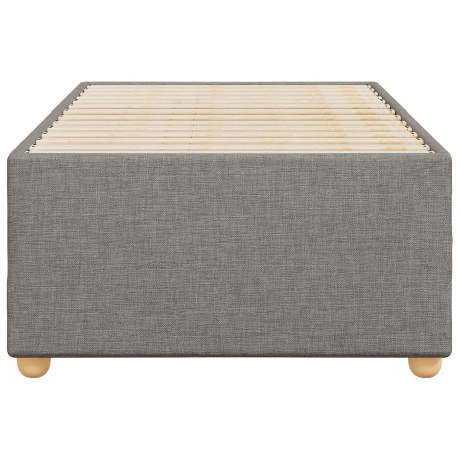 Bedframe stof taupe 100x200 cm