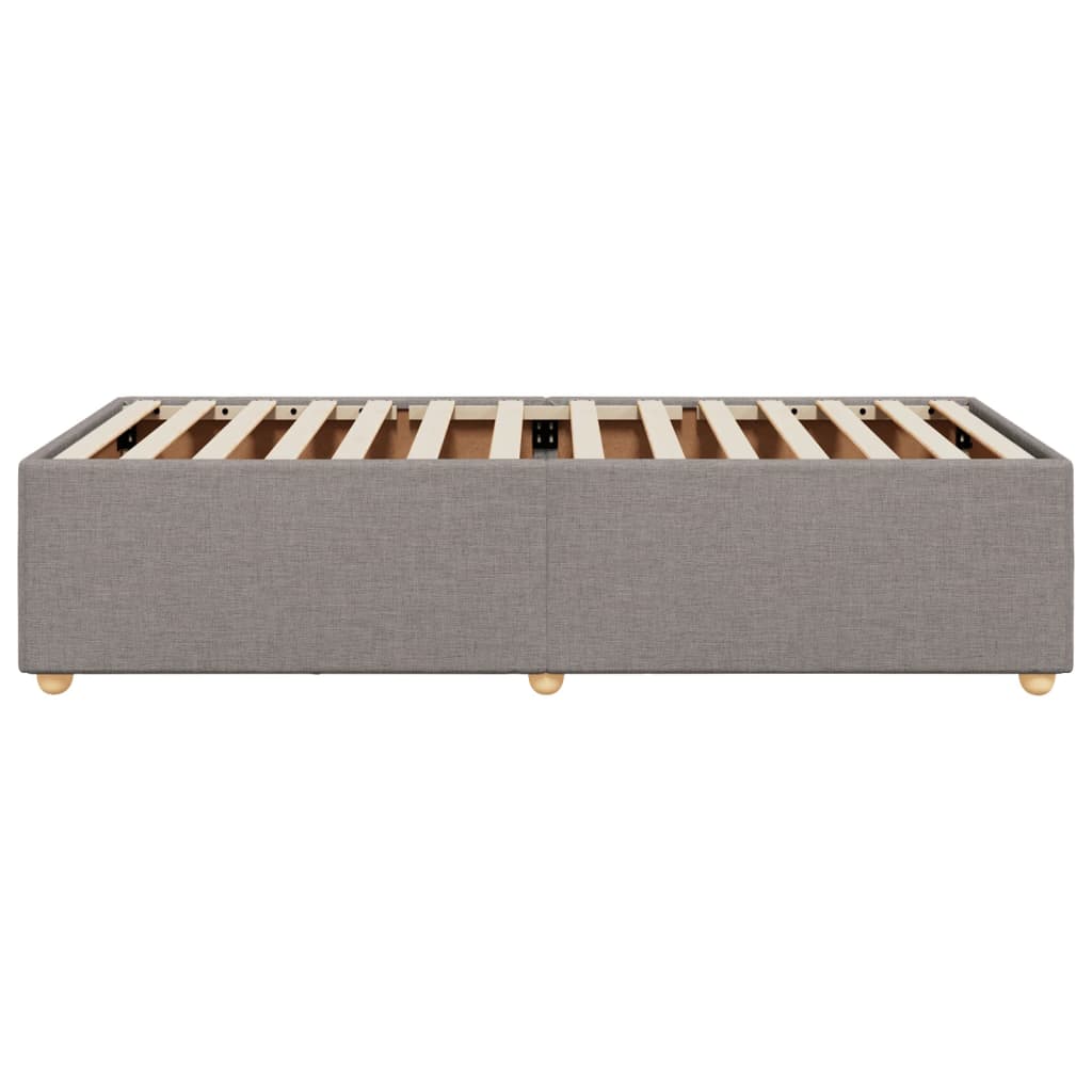 Bedframe stof taupe 100x200 cm