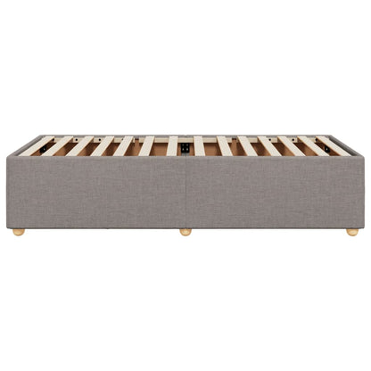 Bedframe stof taupe 100x200 cm