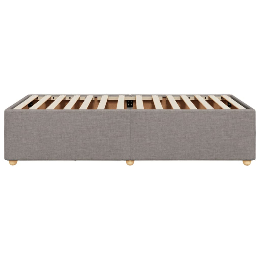 Bedframe stof taupe 100x200 cm